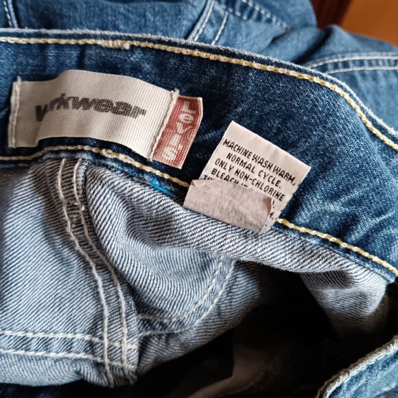 Vintage Y2K Carpenter Jeans Levis 29x28 Workwear Denim Red Tab Boys 16 Baggy - Picture 8 of 9